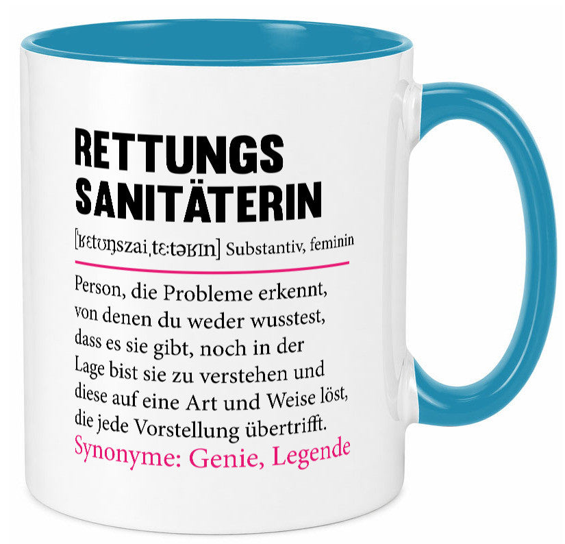 Rettungssanitäterin | Beruf Sanitäter Spruch v2 Humor Arbeit Kollegen Büro