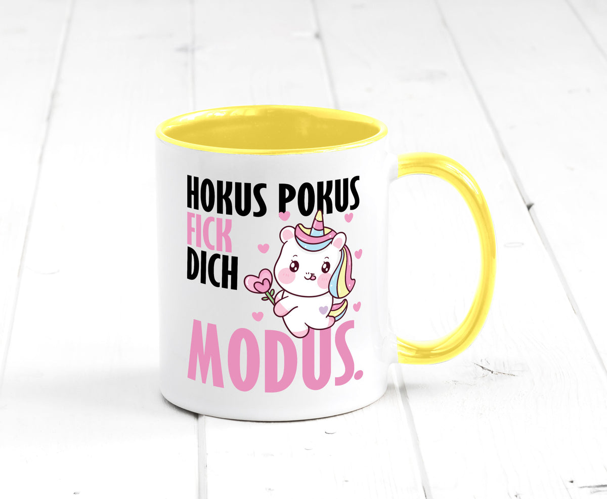 Hokus Pokus lustiger Spruch Geschenk Humor Geschenkidee Tasse