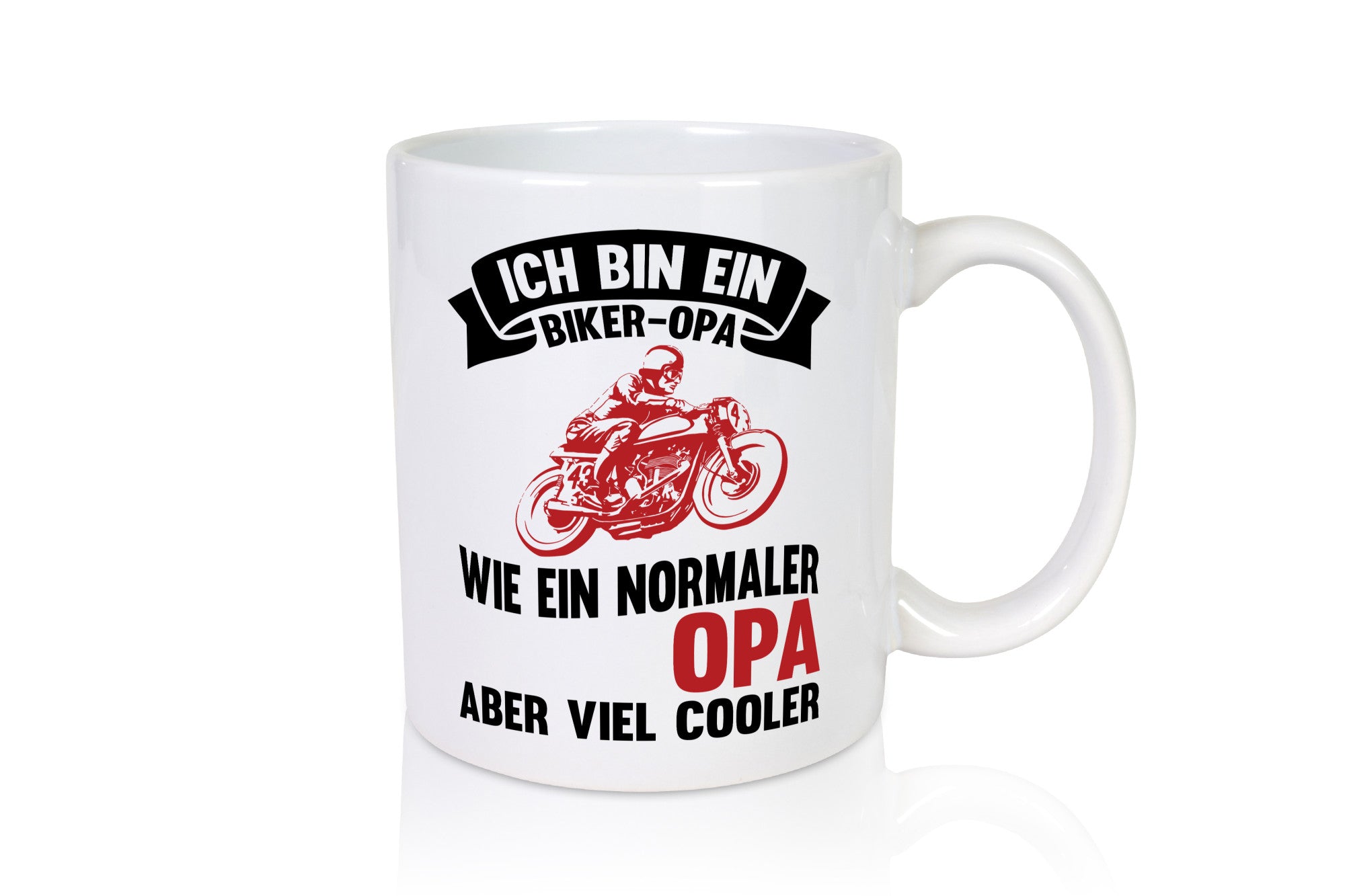 Biker Opa | Cooler Großvater lustig Familie Geschenkidee Geschenk Tasse