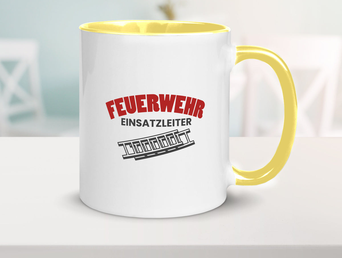 Feuerweher Einsatzleiter | Feuerwehrmann Feuerlöscher Geschenk Humor Tasse