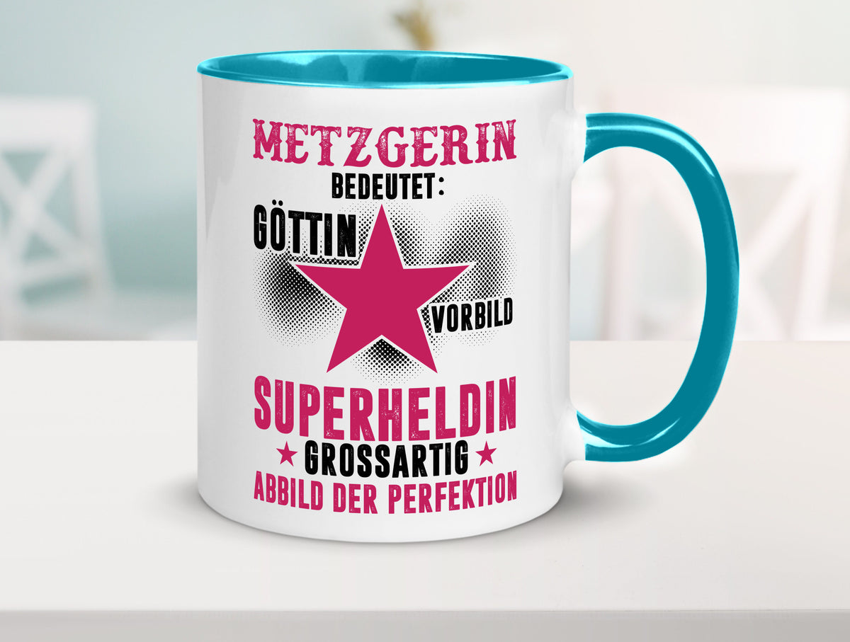 Bedeutung von Metzgerin | Fleischerin Geschenk Humor Geschenkidee lustiger Tasse