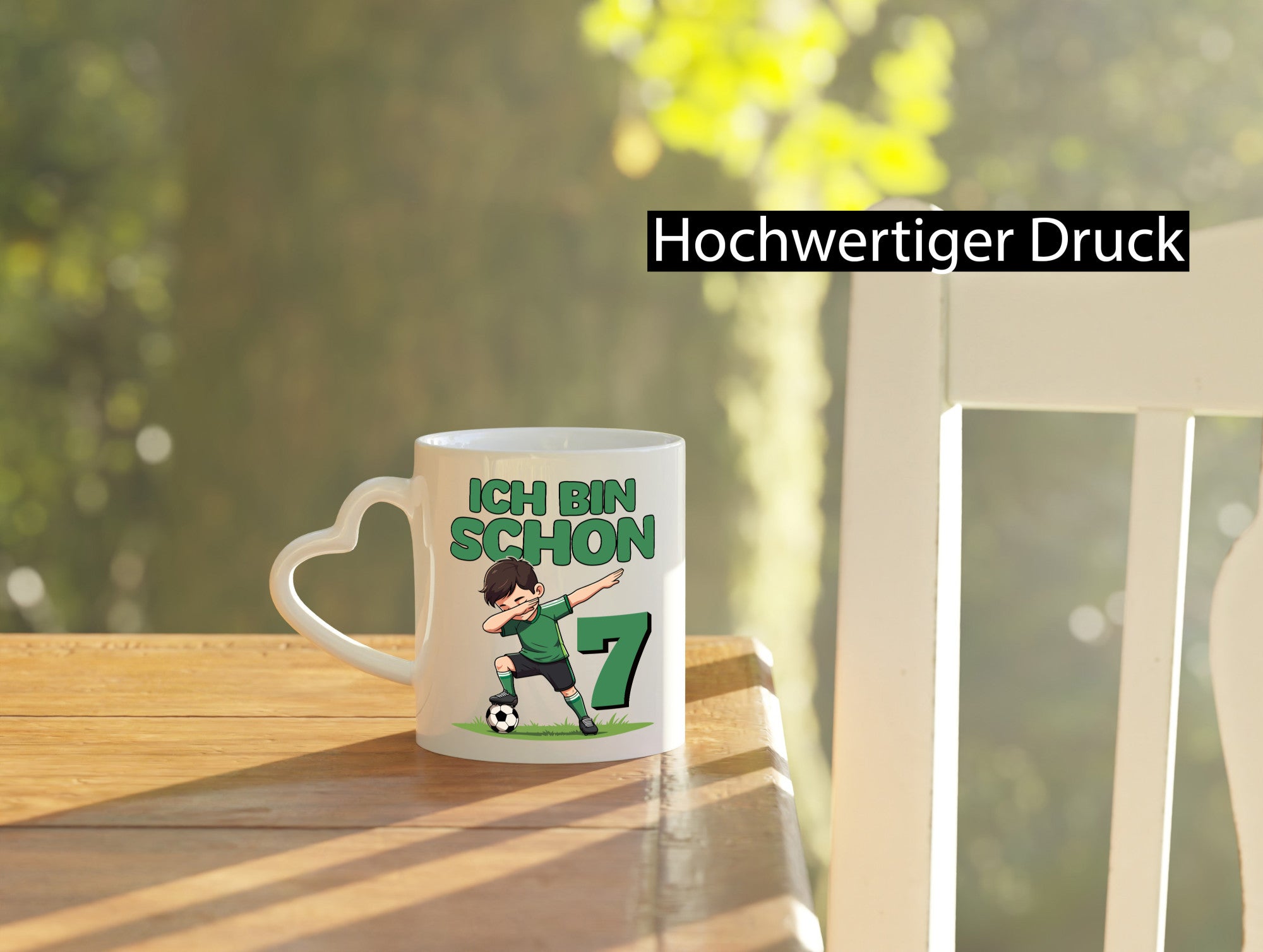 7. Geburtstag | 7 Jahre Fußballer lustiger Spruch Geschenk Geschenkidee Tasse