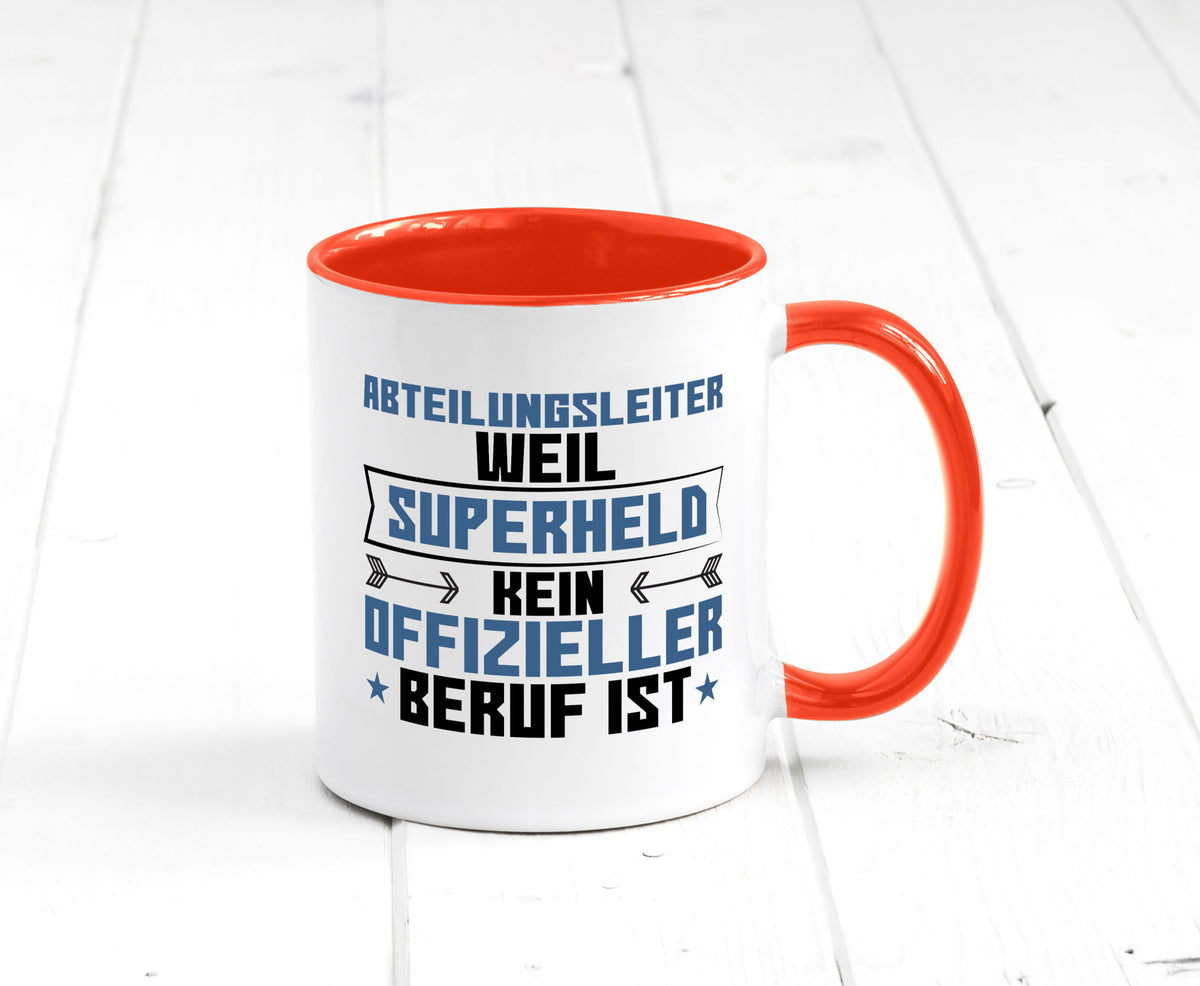 Superheld Abteilungsleiter| Führungskraft Geschenkidee Humor Tasse