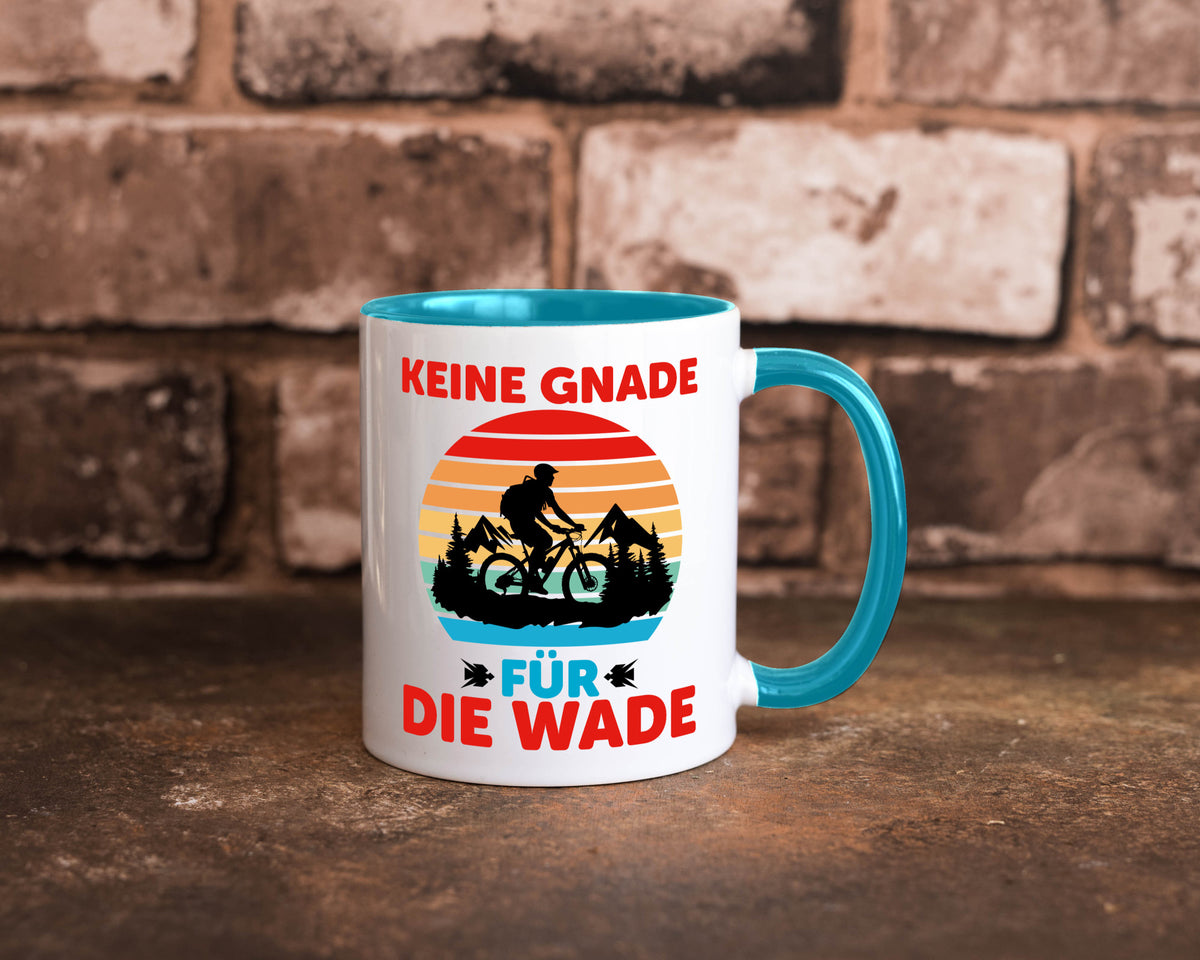 Keine Knade für die Wade | BMX Renrad Biker v2 lustig Humor Geschenkidee Tasse