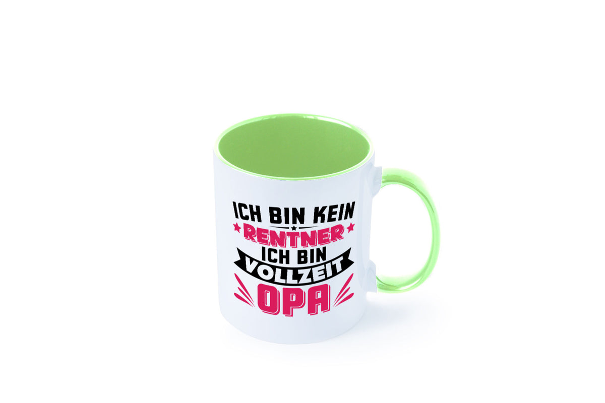 Ich bin vollzeit Opa | Rentner Ruhestand Großvater v2 Humor Familie Tasse