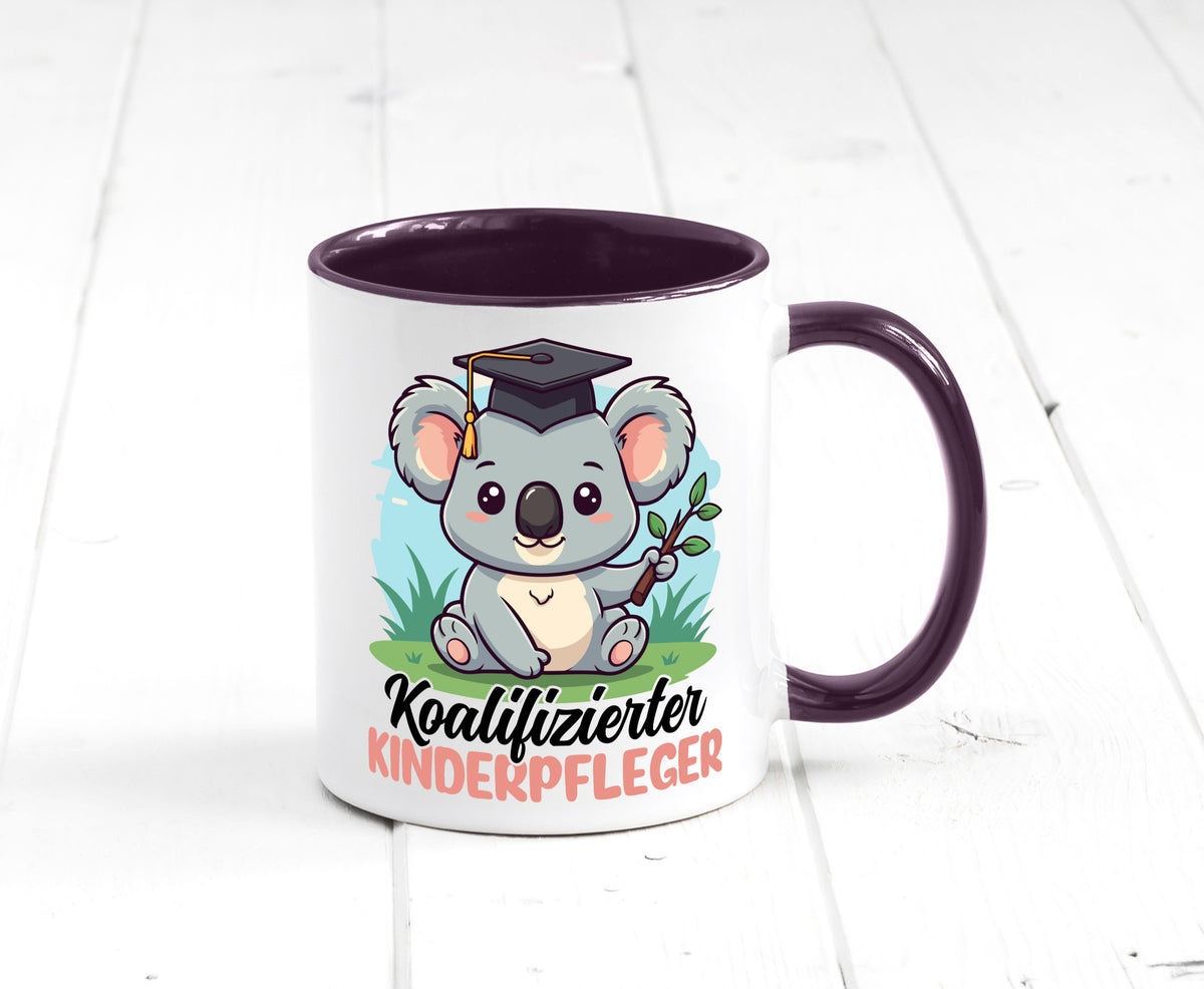 Koalifizierter Kinderpfleger | Pfleger Kinder Geschenkidee Humor Tasse
