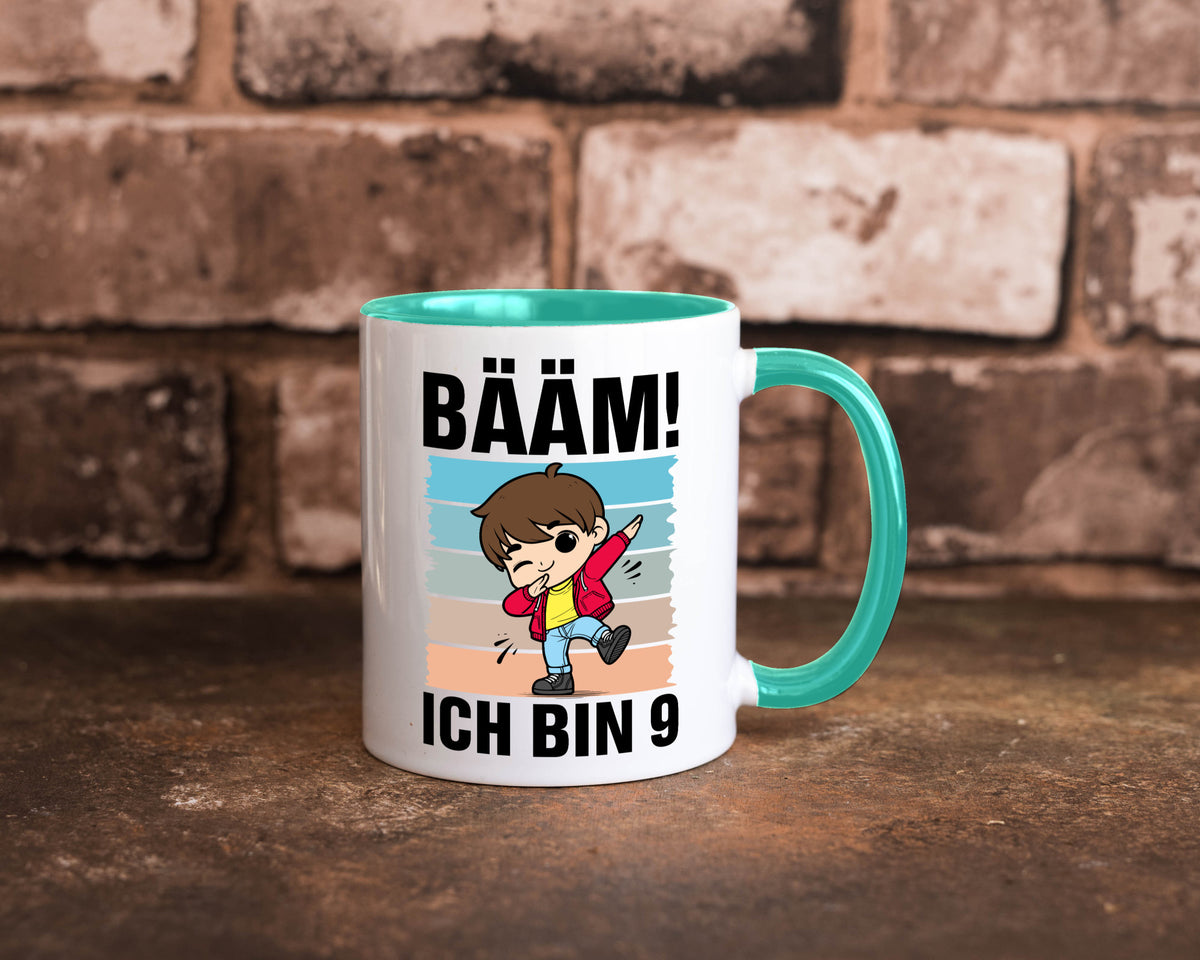 9. Geburtstag | Ich bin 9 Jahre Bäääm Dabbing Kind lustig Geschenkidee Geschenk Tasse