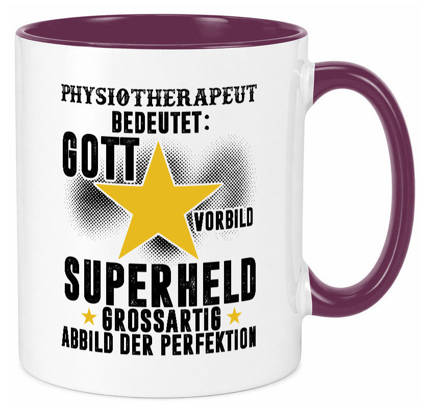 Bedeutung von Physiotherapeut lustiger Spruch Geschenk Humor Geschenkidee Tasse