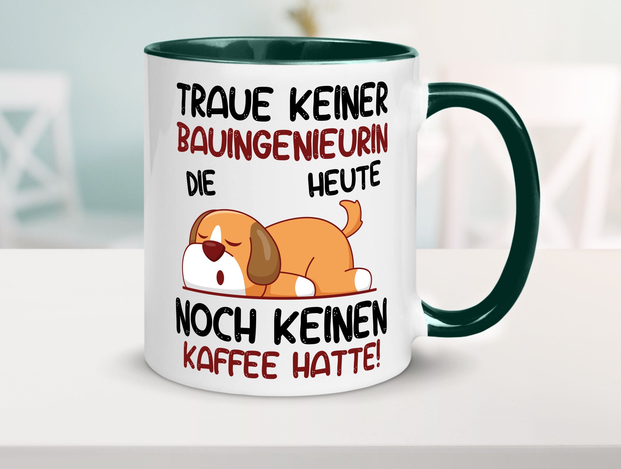 Traue keiner Bauingenieurin | Ingenieurin Geschenkidee Humor Tasse