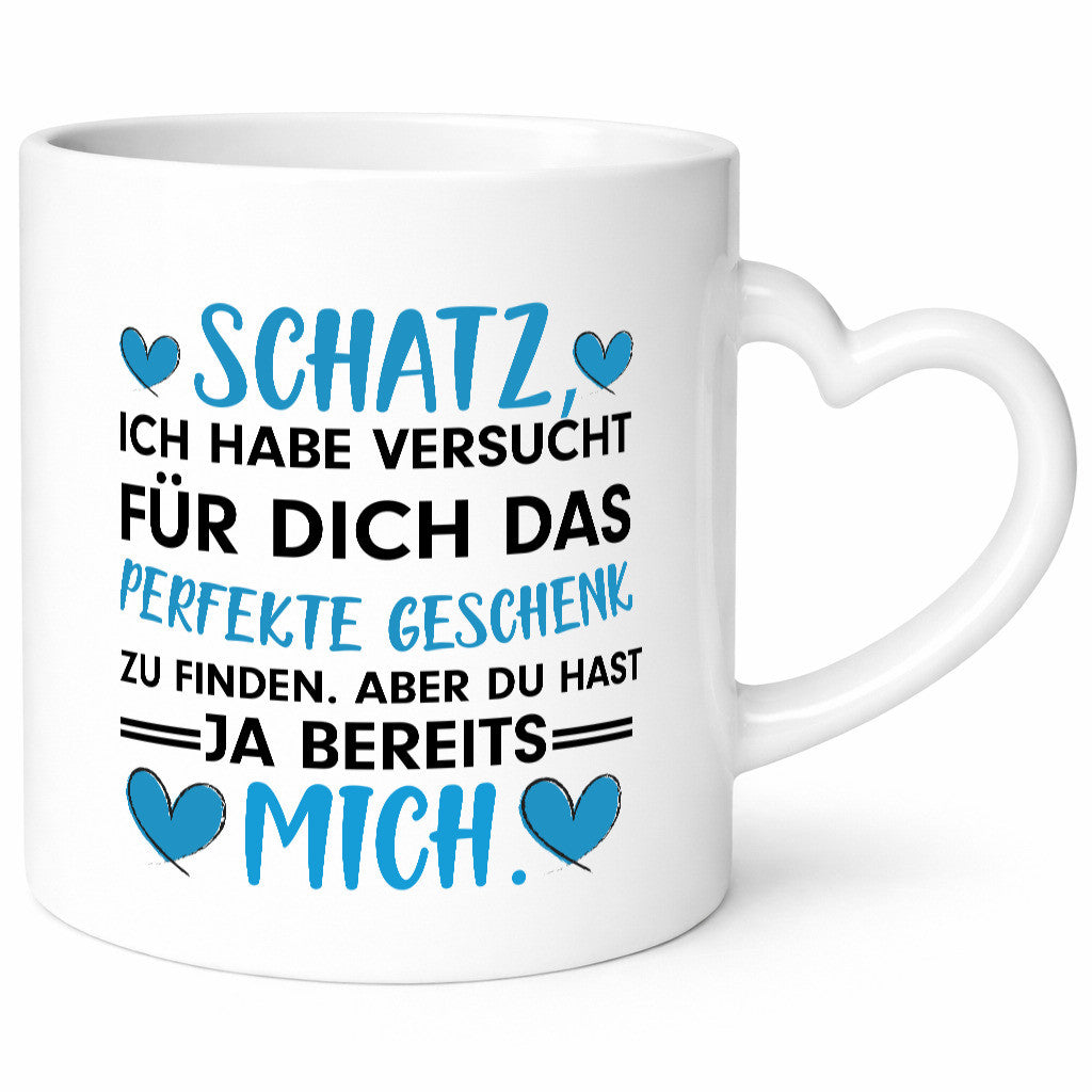 Perfekt für Schatz | Pärchen Tasse Valentinstag Geschenk Humor Geschenkidee