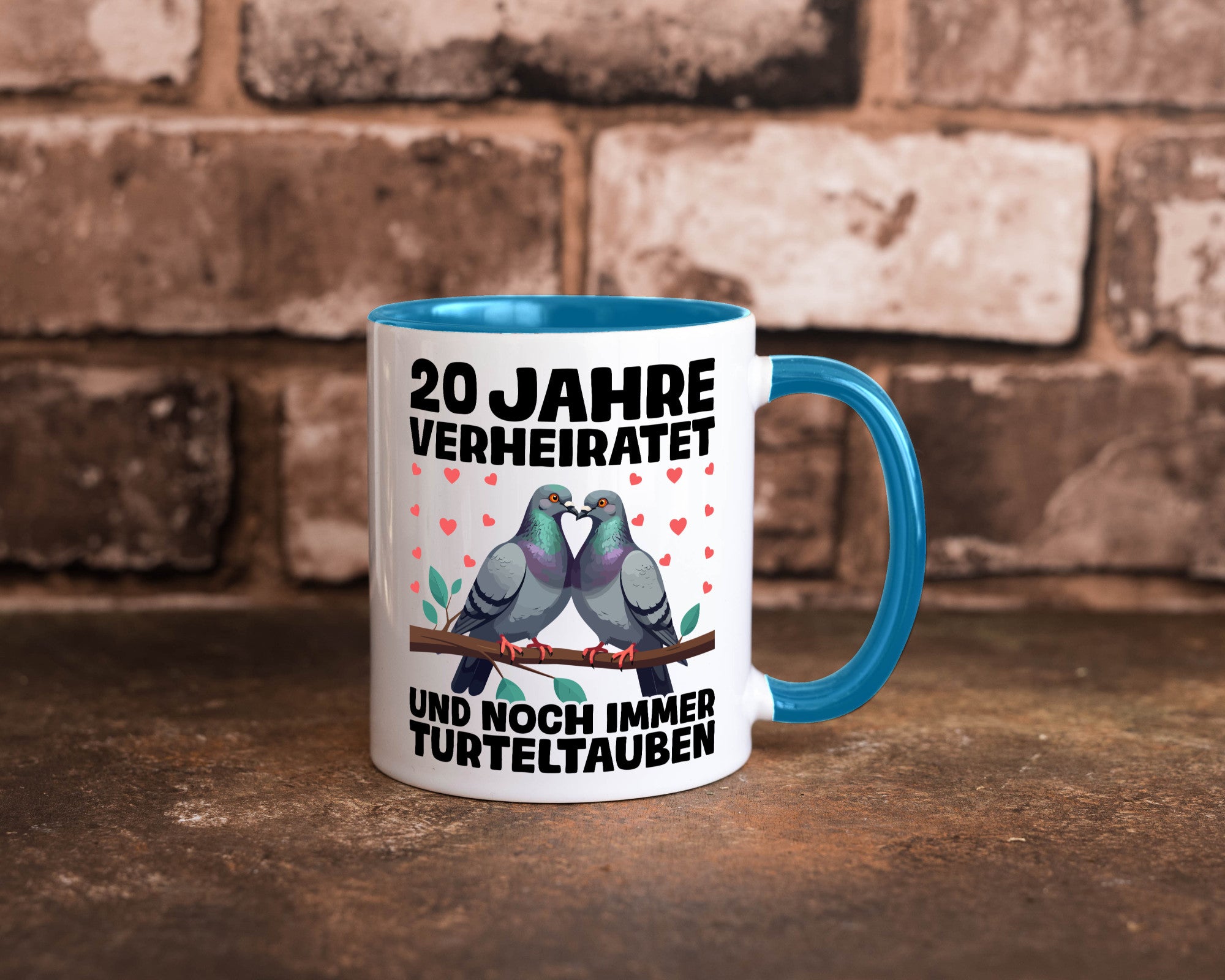 20 Jahre verheiratet | Turteltauben Ehe Ehepaar lustig Humor Geschenkidee