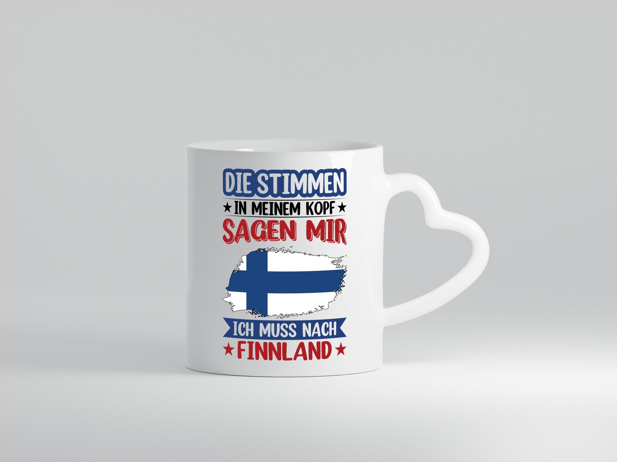 Finnland | Urlaub Stimmen in meinem Kopf Traumland Humor Geschenkidee Tasse