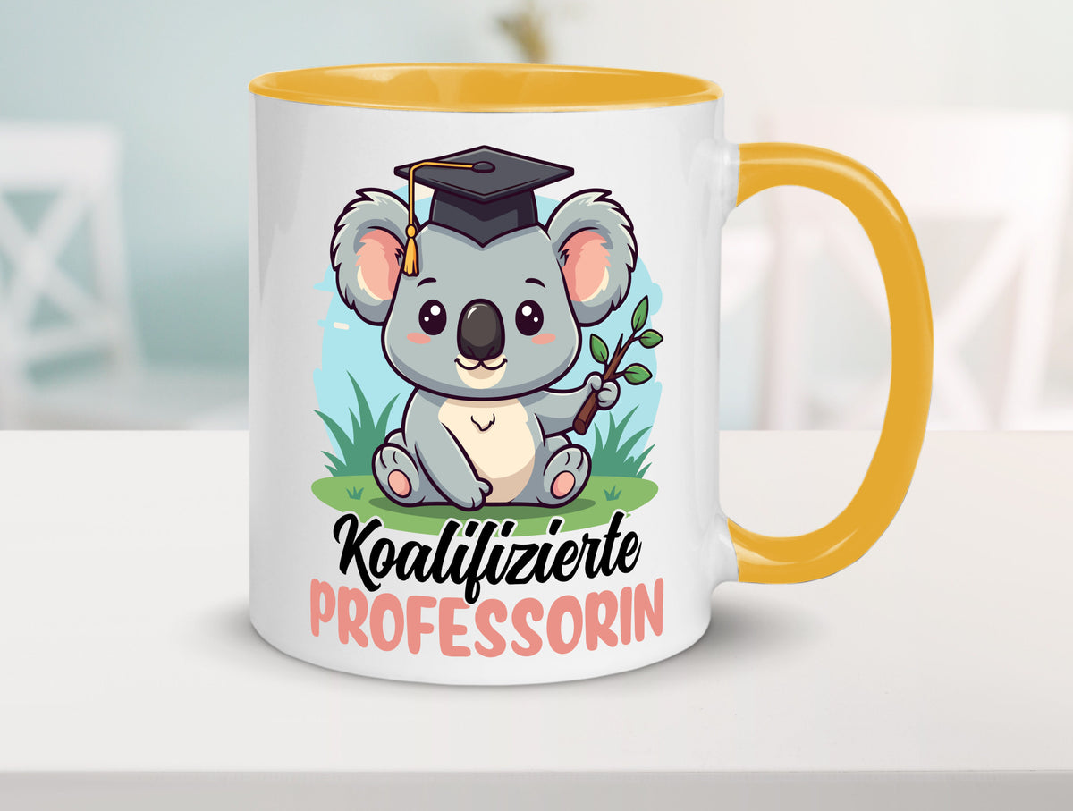 Koalifizierte Professorin | Uni Universität lustig Humor Geschenkidee Geschenk Tasse