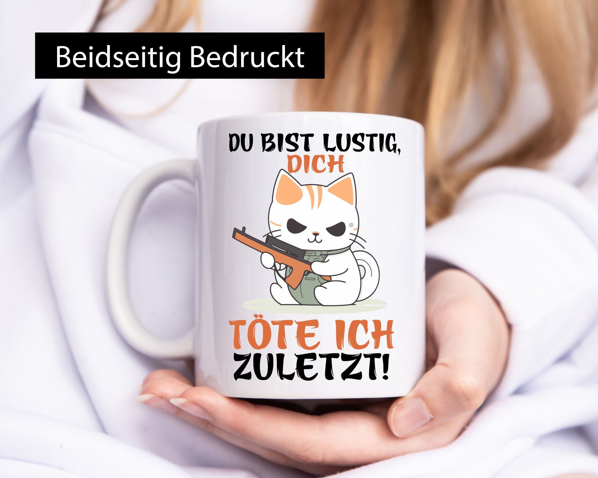 Dich töre ich zuletzt | Böse Katze Geschenk Tierliebhaber Humor lustiger Spruch