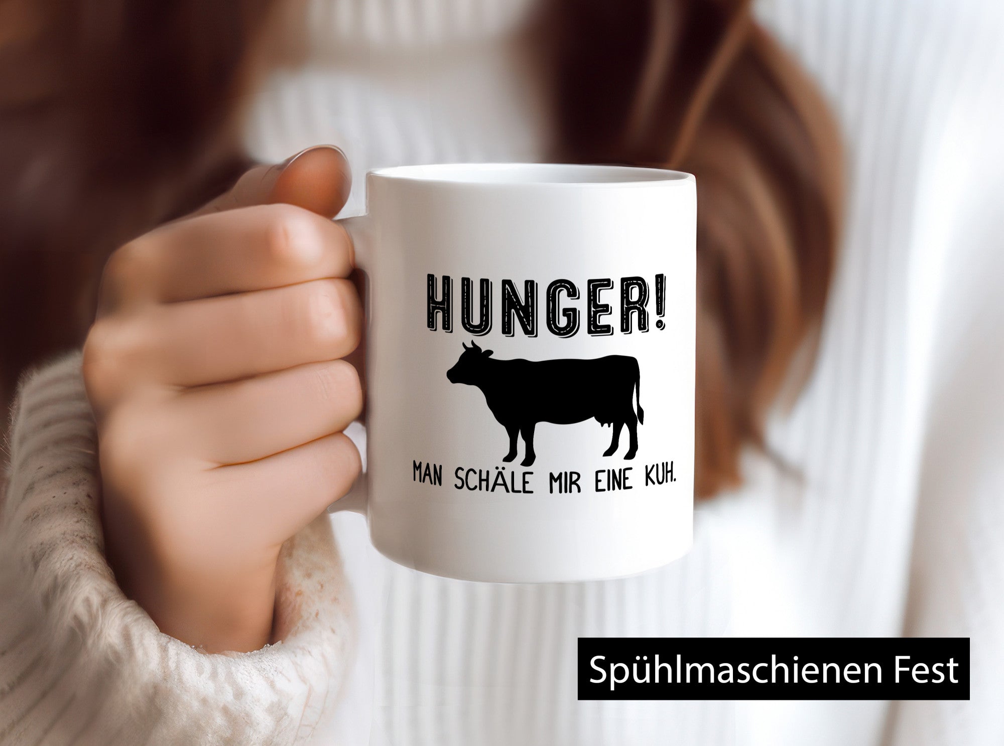 HUNGER! Man schäle mir eine Kuh | Fleischliebhaber Geschenk Humor Geschenkidee