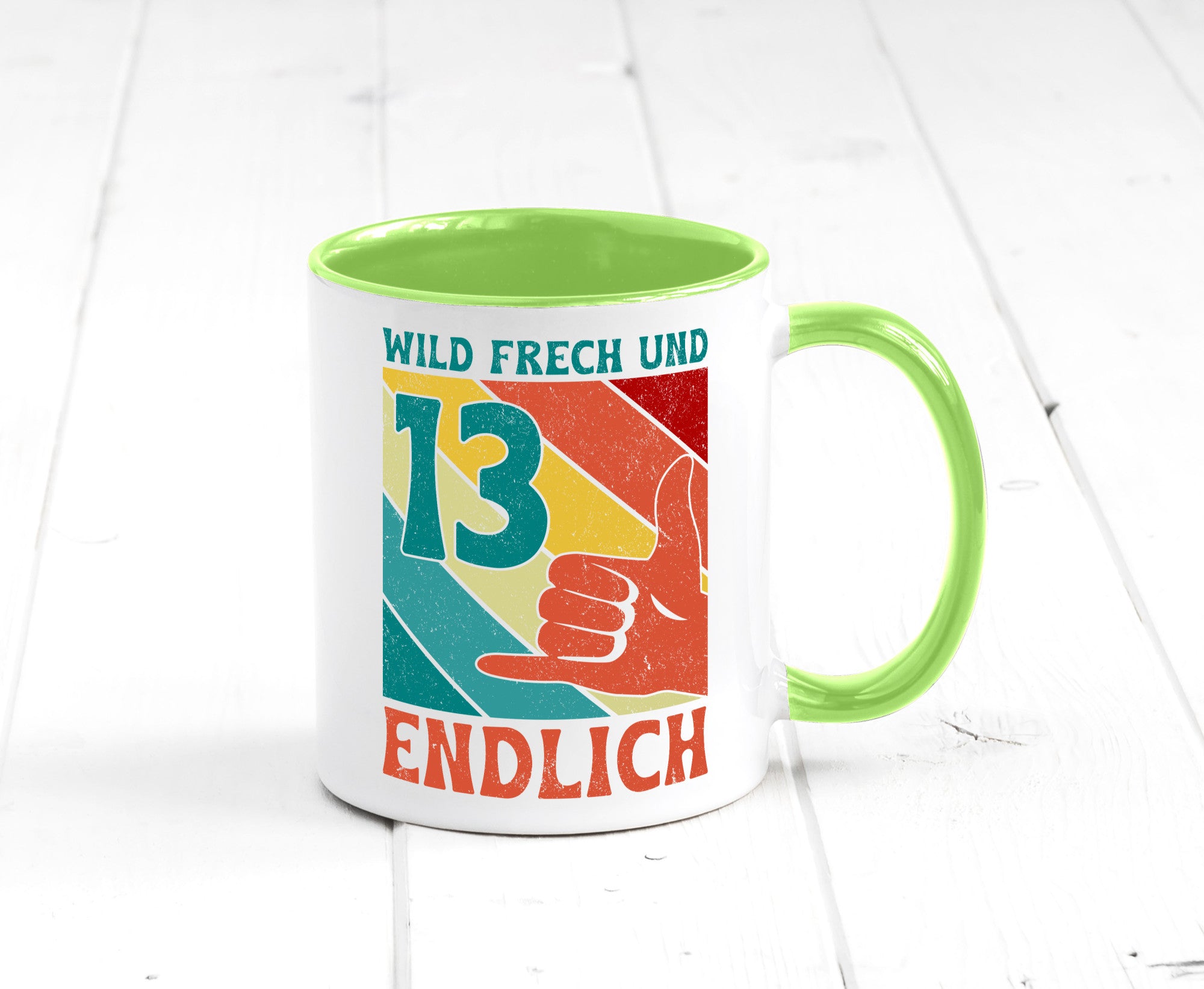 13. Geburtstag | 13 Jahre Wild und Frech Humor Geschenkidee Tasse