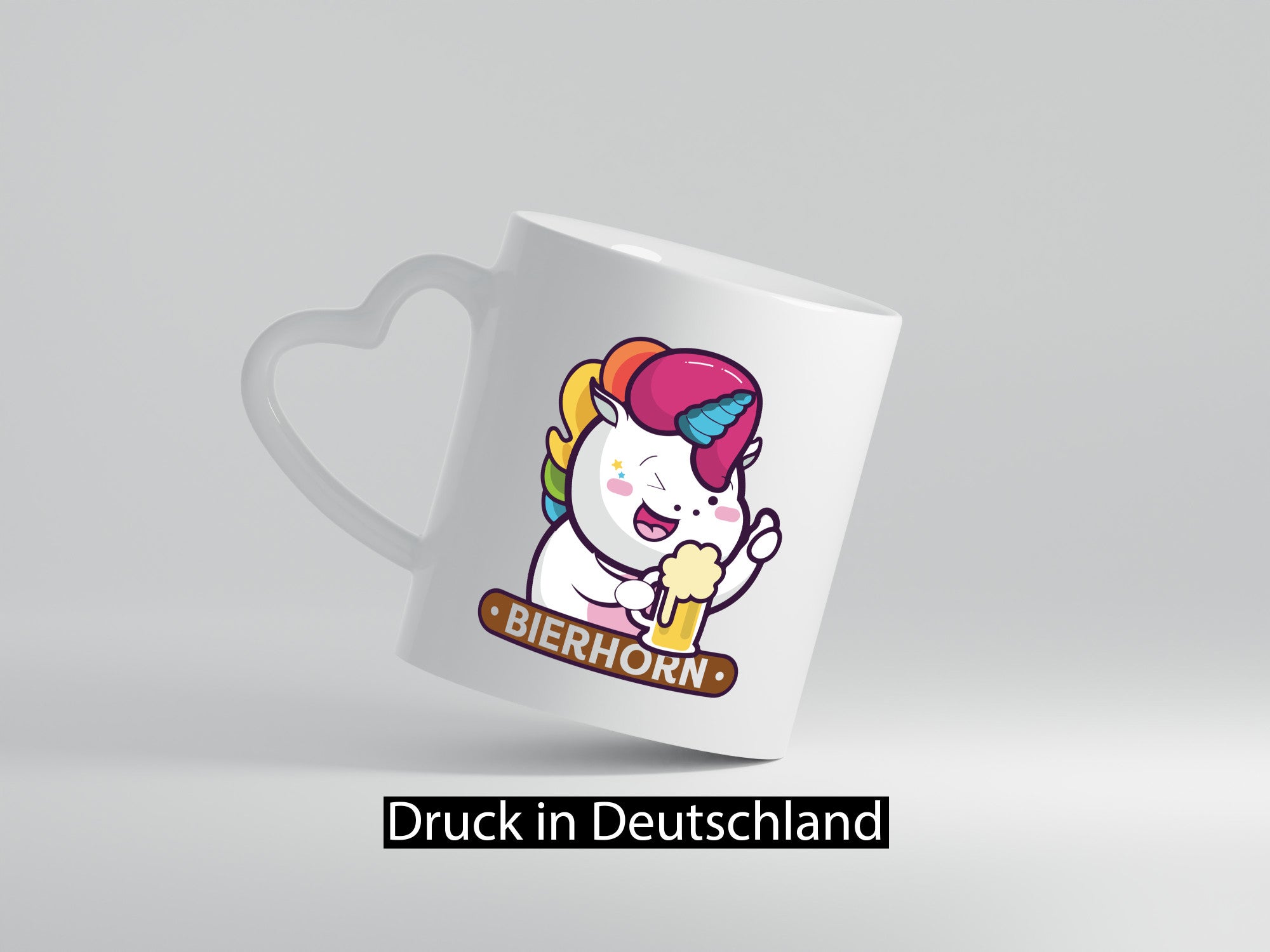 Bierhorn | Einhorn Bierglas Geschenk Humor Geschenkidee lustiger Spruch Tasse