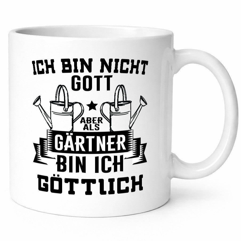 Ich bin nicht Gott Gärtner sind aber Göttlich | Geschenk Humor Geschenkidee