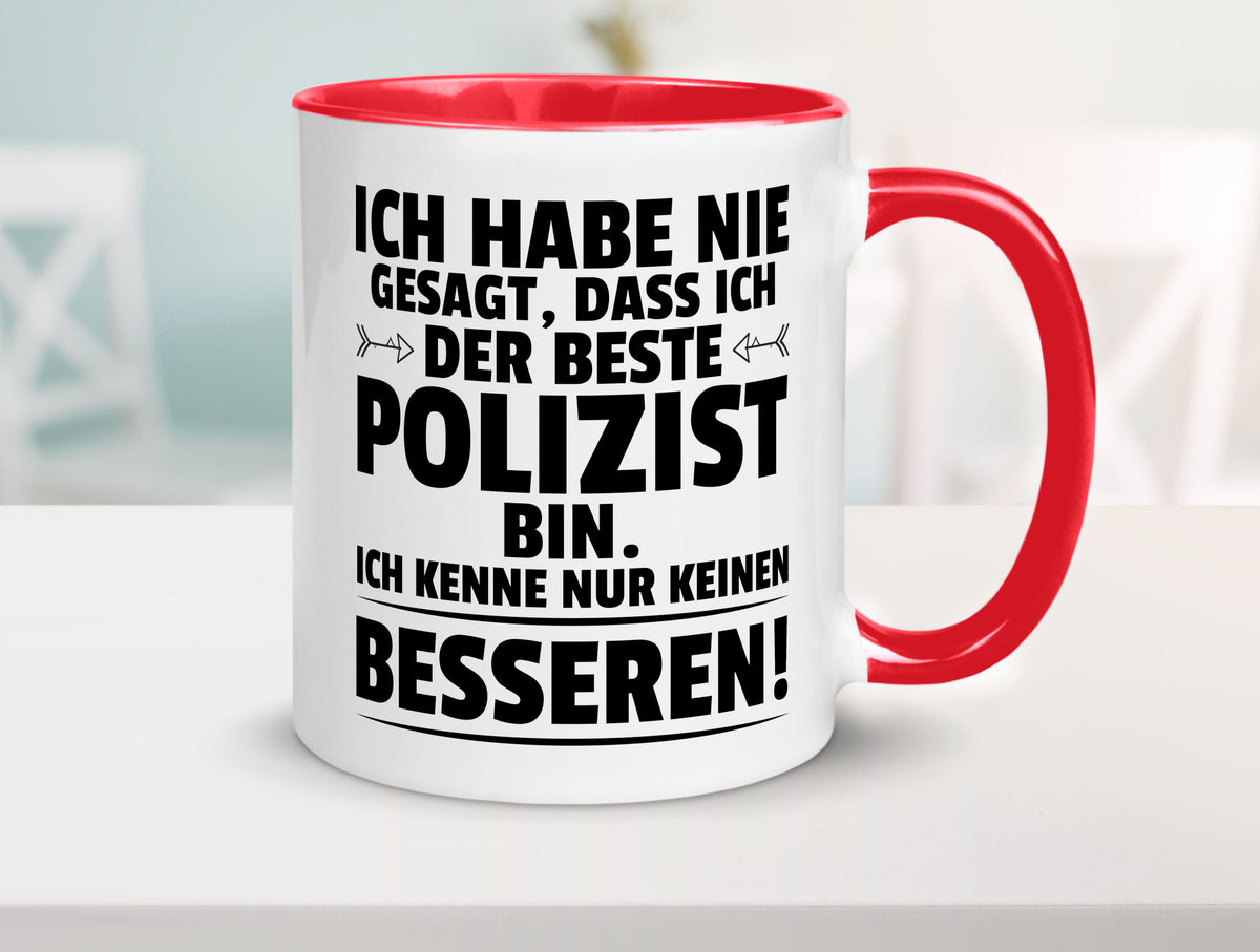 Der Beste Polizist | Polizei Humor Geschenkidee Tasse