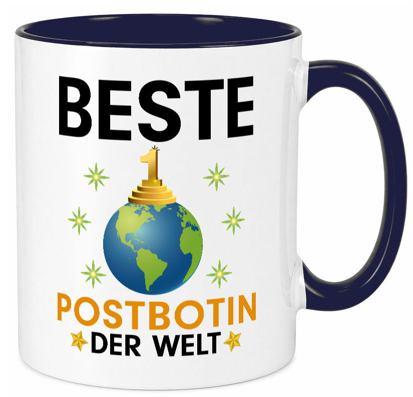 Welt Beste Postbotin | Beruf Post Briefträger Humor Arbeit Kollegen Büro Tasse
