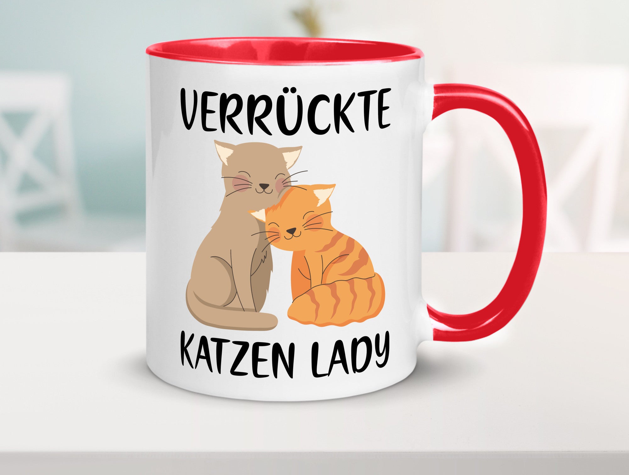 Verrückte Katzen Lady | Ich liebe Katzenliebhaber Geschenk Tierliebhaber Humor