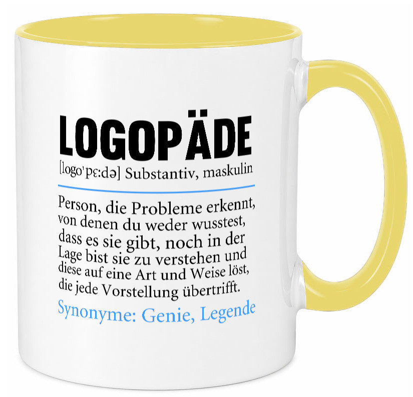 Logopäde | Spruch lustig Sprachtherapie Beruf lustiger Geschenk Arbeit Kollegen Tasse