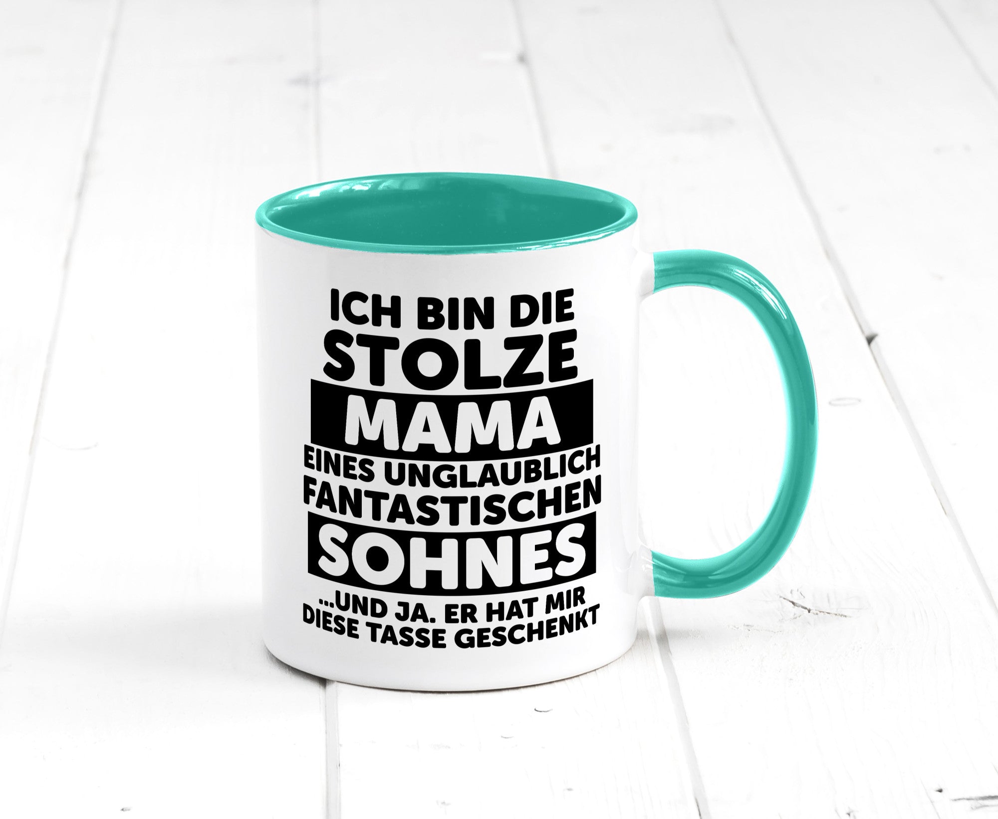 Stolze Mama | Fantastischer Sohn Beste Humor Familie Geschenkidee Tasse