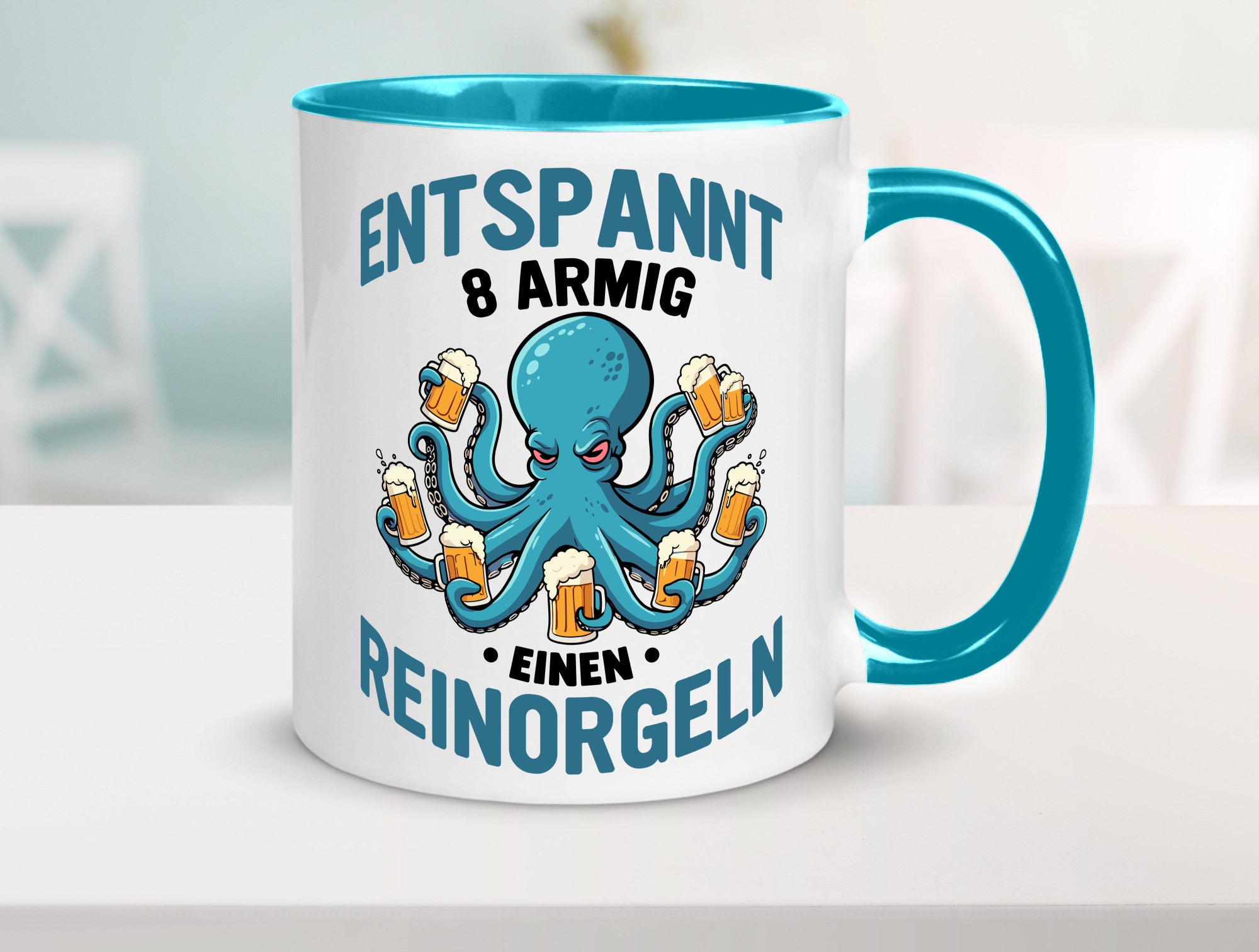 Entspannt 8 armig einen reinorgeln | Saufen Party v2 lustiger Spruch Geschenk