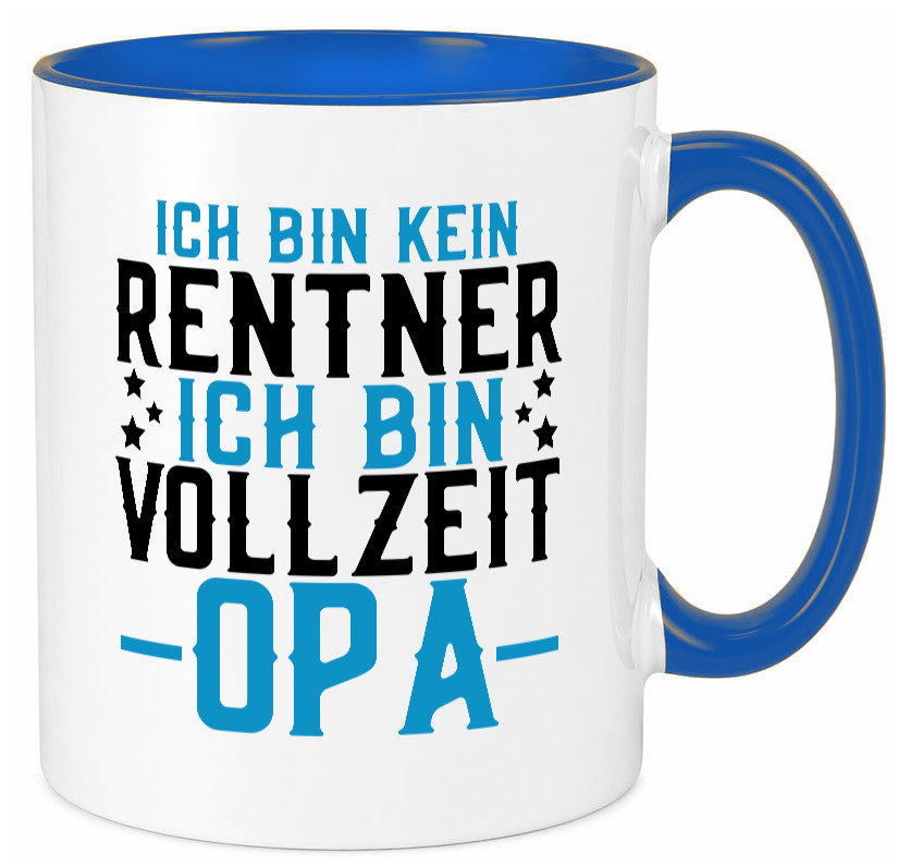 Rentner | Vollzeit Opa Pension Ruhestand Großvater lustiger Spruch Geschenk