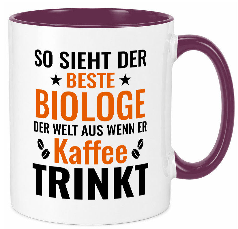 Kaffee trinkt: Biologe | Biologie Naturforscher Geschenk Humor Geschenkidee Tasse