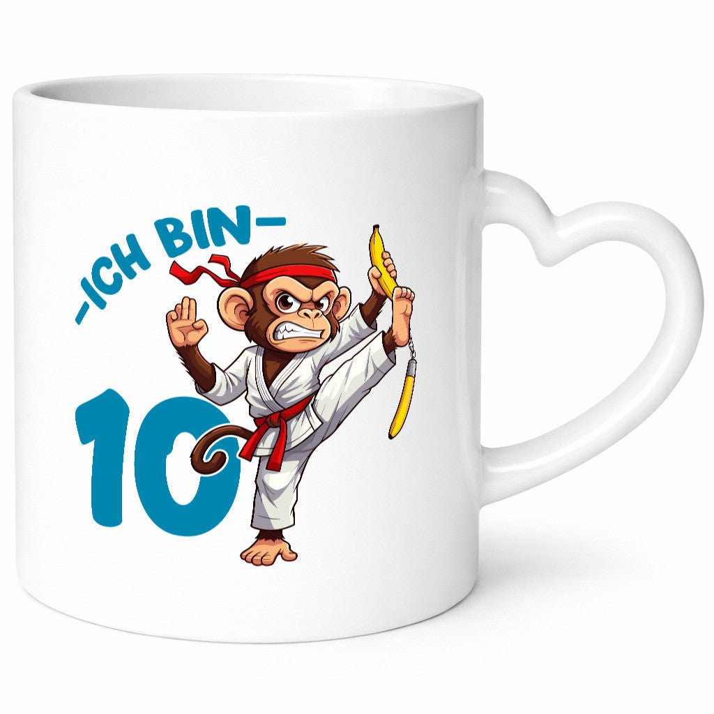 Ich bin 10 | 10. Geburtstag Karate Kampfsport Affe Geschenk Geschenkidee