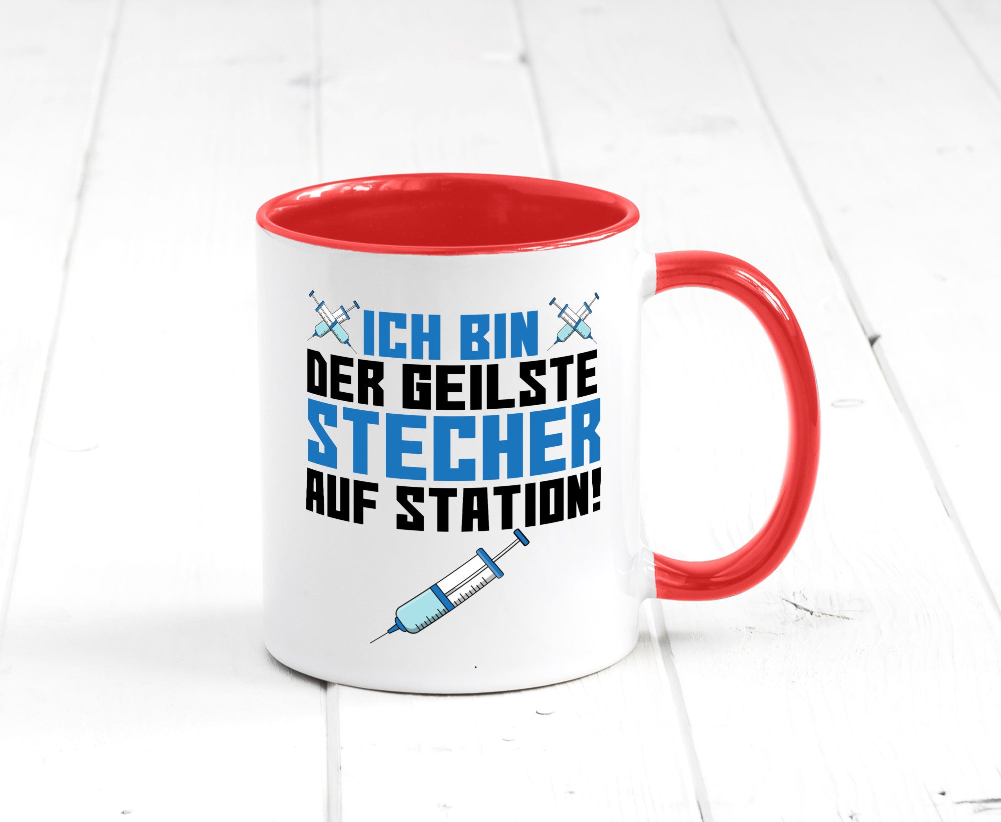 Ich bin der geilste Stecher | Pfleger Arzt Spritze lustig Humor Geschenkidee