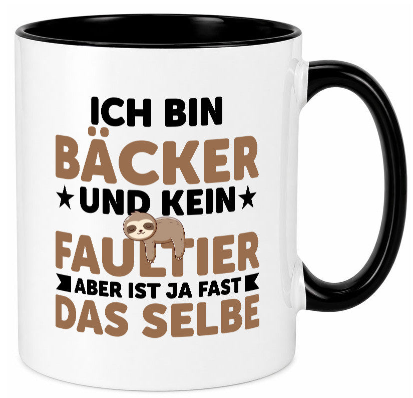 Ich bin kein Faultier: Bäcker | Bäckerei Backen Konditor Humor Tierliebhaber