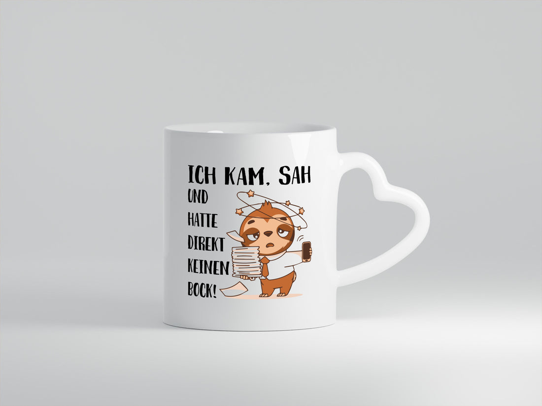 Ich habe keinen Bock | Faultier Kam, sah und kein Geschenkidee Tierliebhaber