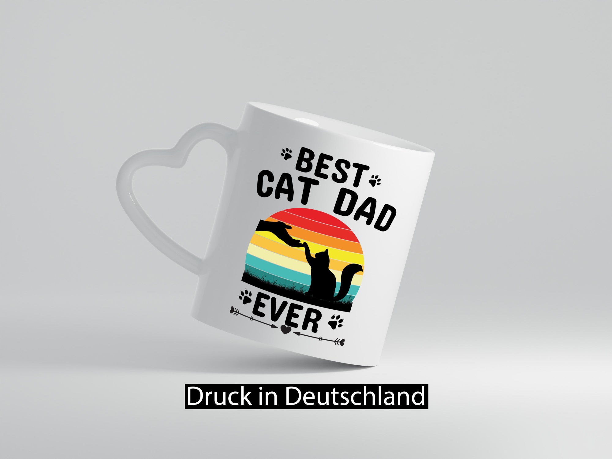 Best Cat Dad Ever lustiger Spruch Geschenk Humor Geschenkidee Tasse