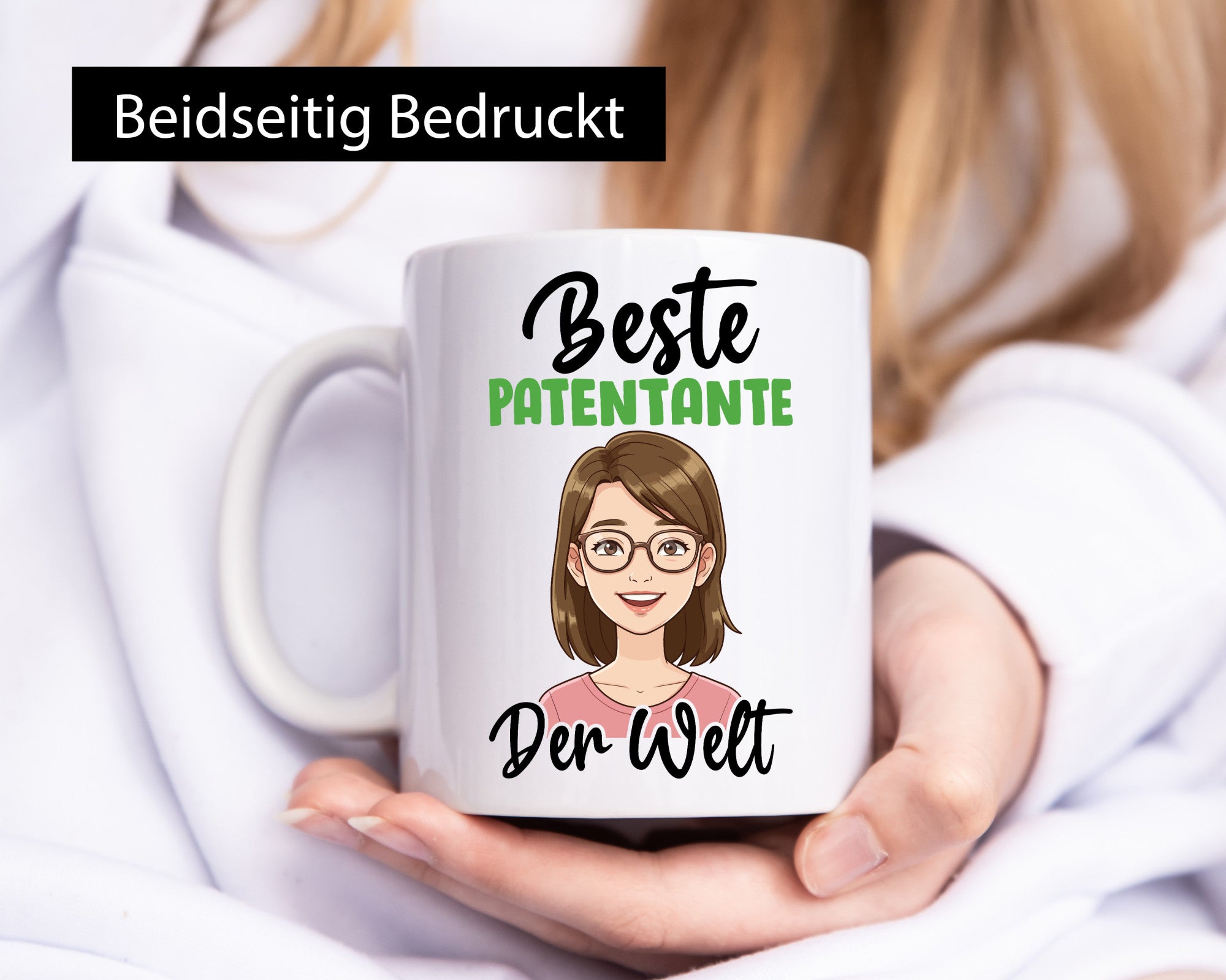 Beste Patentante | Tante lustiger Spruch Geschenk Humor Geschenkidee Tasse