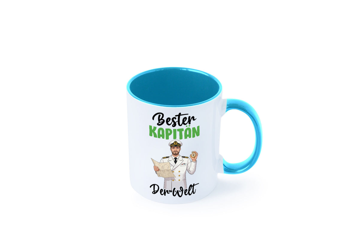 Bester Kapitän | Schiffskapitän Schiff v2 Geschenk Humor Geschenkidee lustiger Tasse