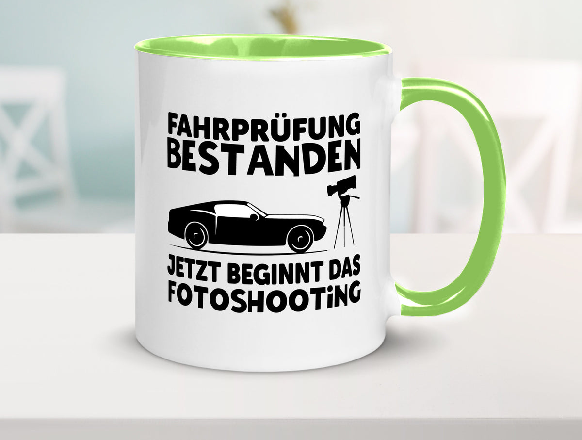 Fahrprüfung bestanden | Autofahren Führerschein Geschenk Humor Geschenkidee Tasse