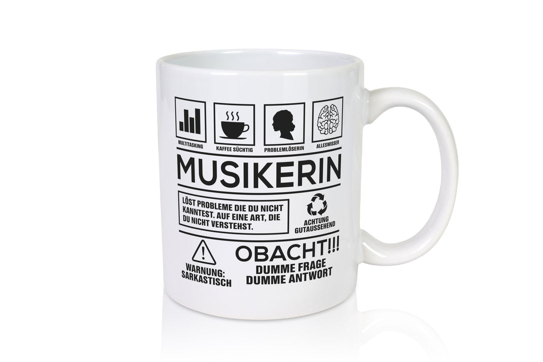 Achtung Probleme Musikerin | Musik Musikantin lustig Humor Geschenkidee