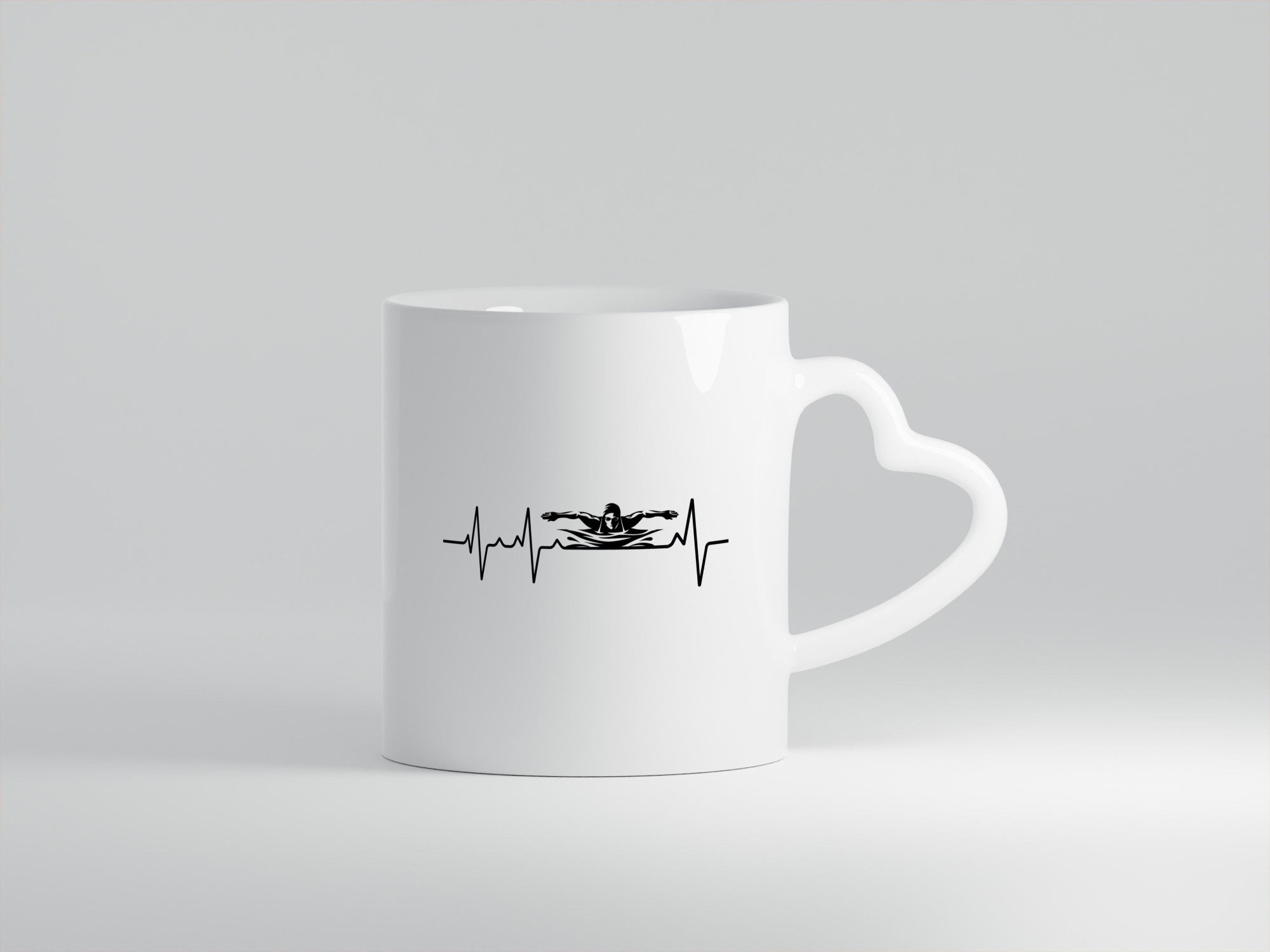 Schwimmer Herzschlag | Schwimmen Wasser Sport lustig Humor Geschenkidee