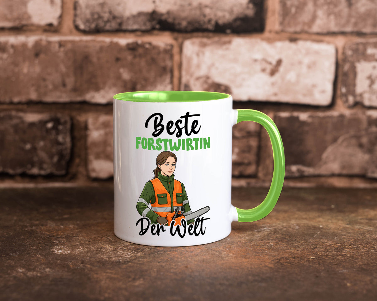 Beste Forstwirtin | Forst Wirtin v2 lustig Humor Geschenkidee Geschenk Tasse