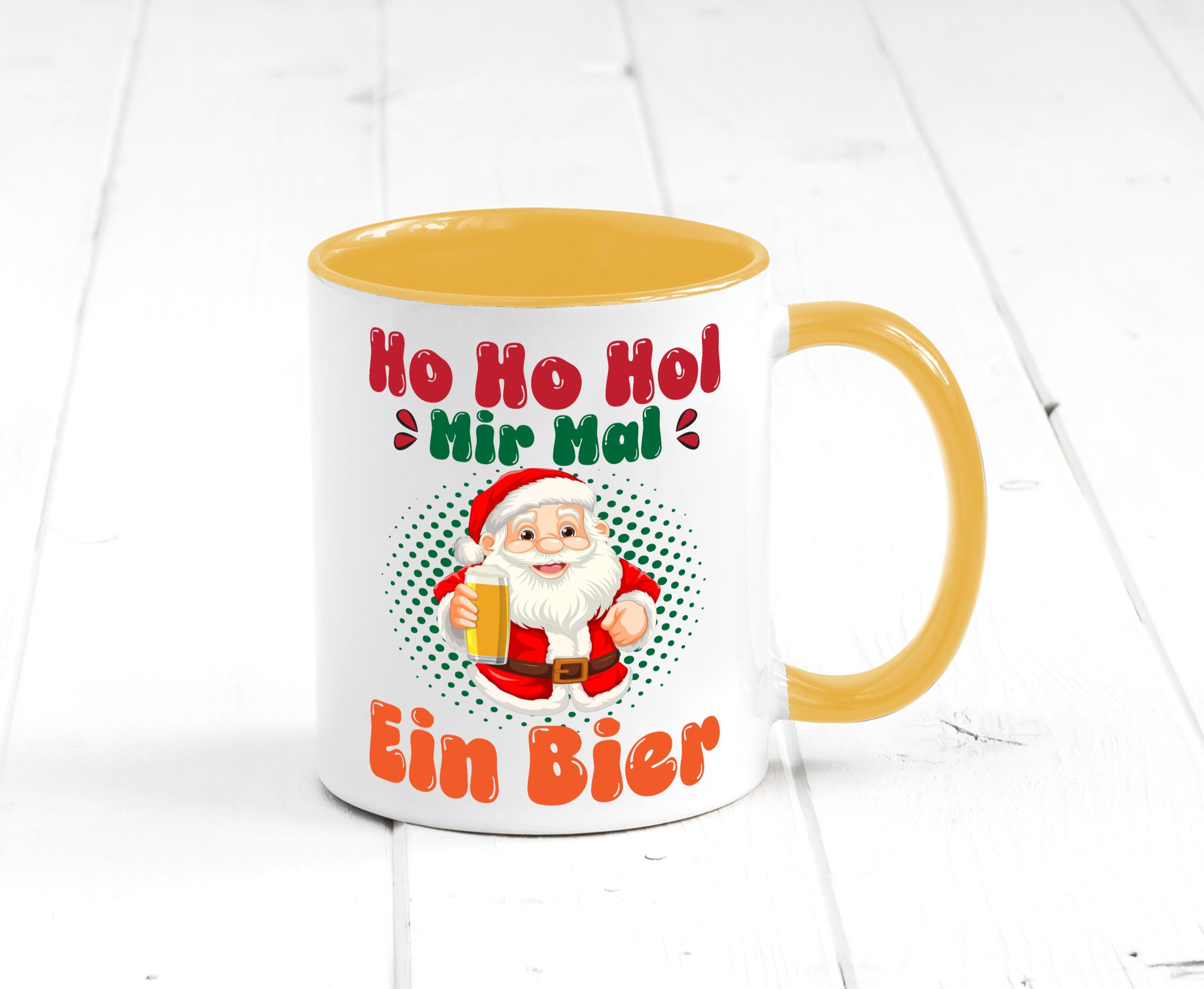 Ho mir mal ein Bier | Ugly Christmas Trinken v2 Geschenkidee Humor Tasse