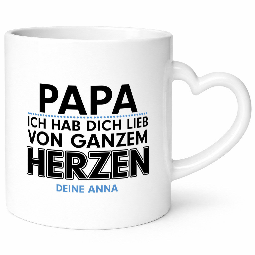 Papa Tasse | Tochter Vatertag schöner Spruch Geschenk Familie Geschenkidee