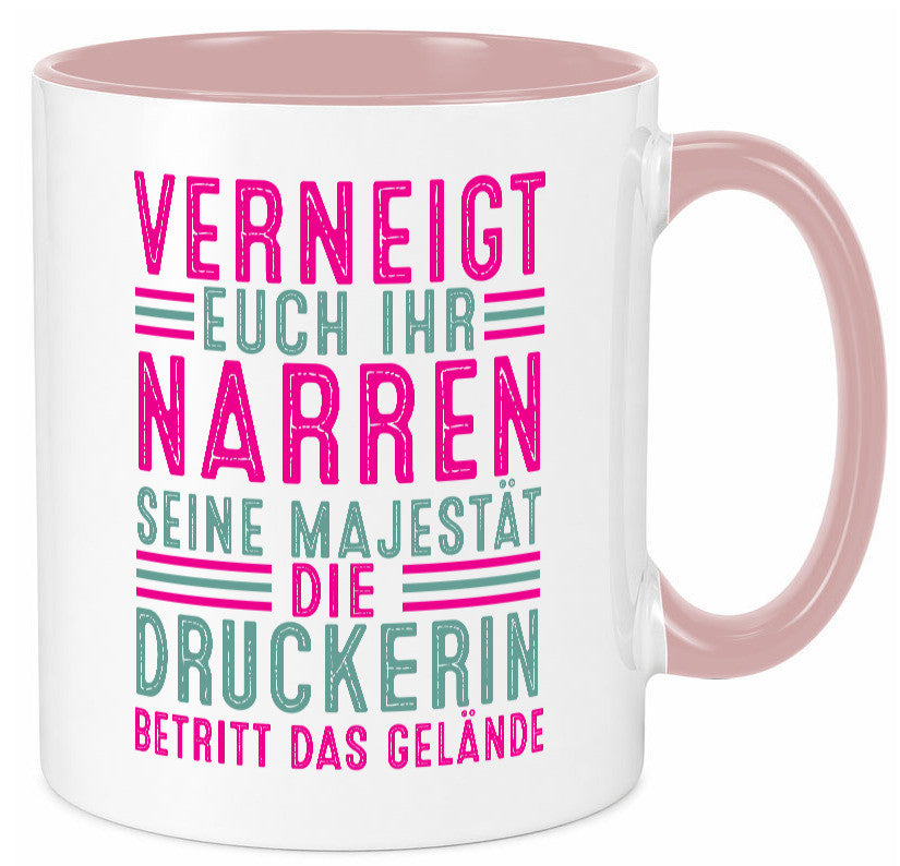 Verneigt euch: Druckerin | Druckerei Print Medien lustig Humor Geschenkidee