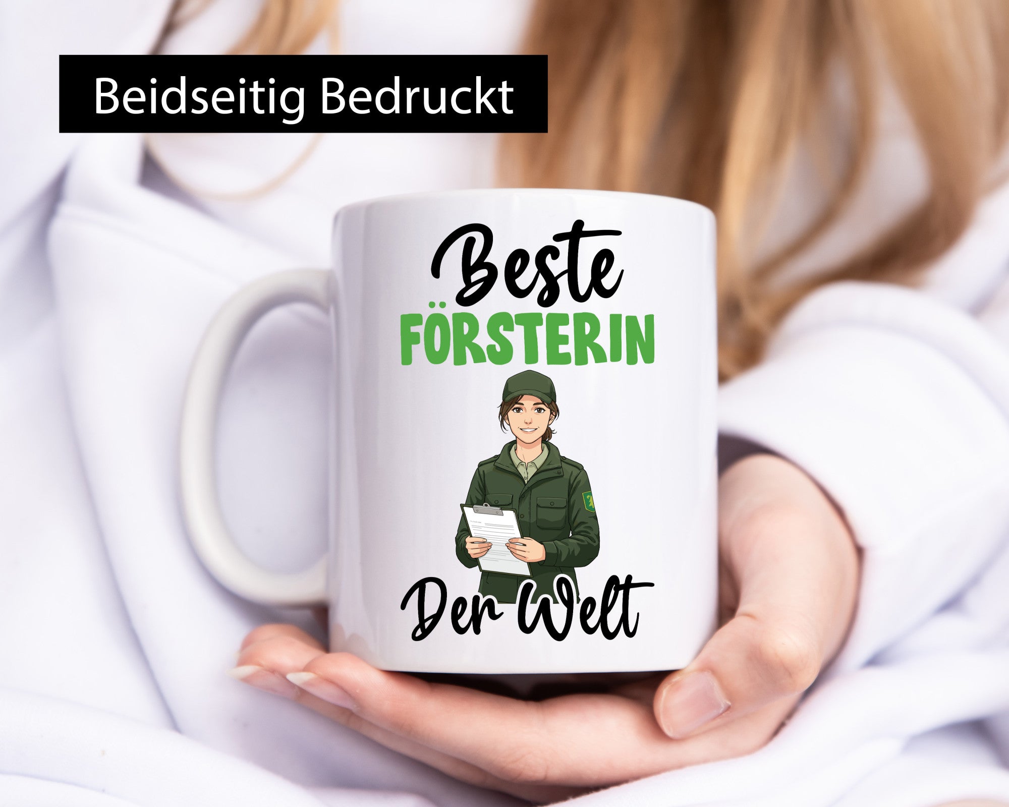 Beste Försterin | Forst Arbeit v2 lustiger Spruch Geschenk Kollegen Büro Tasse