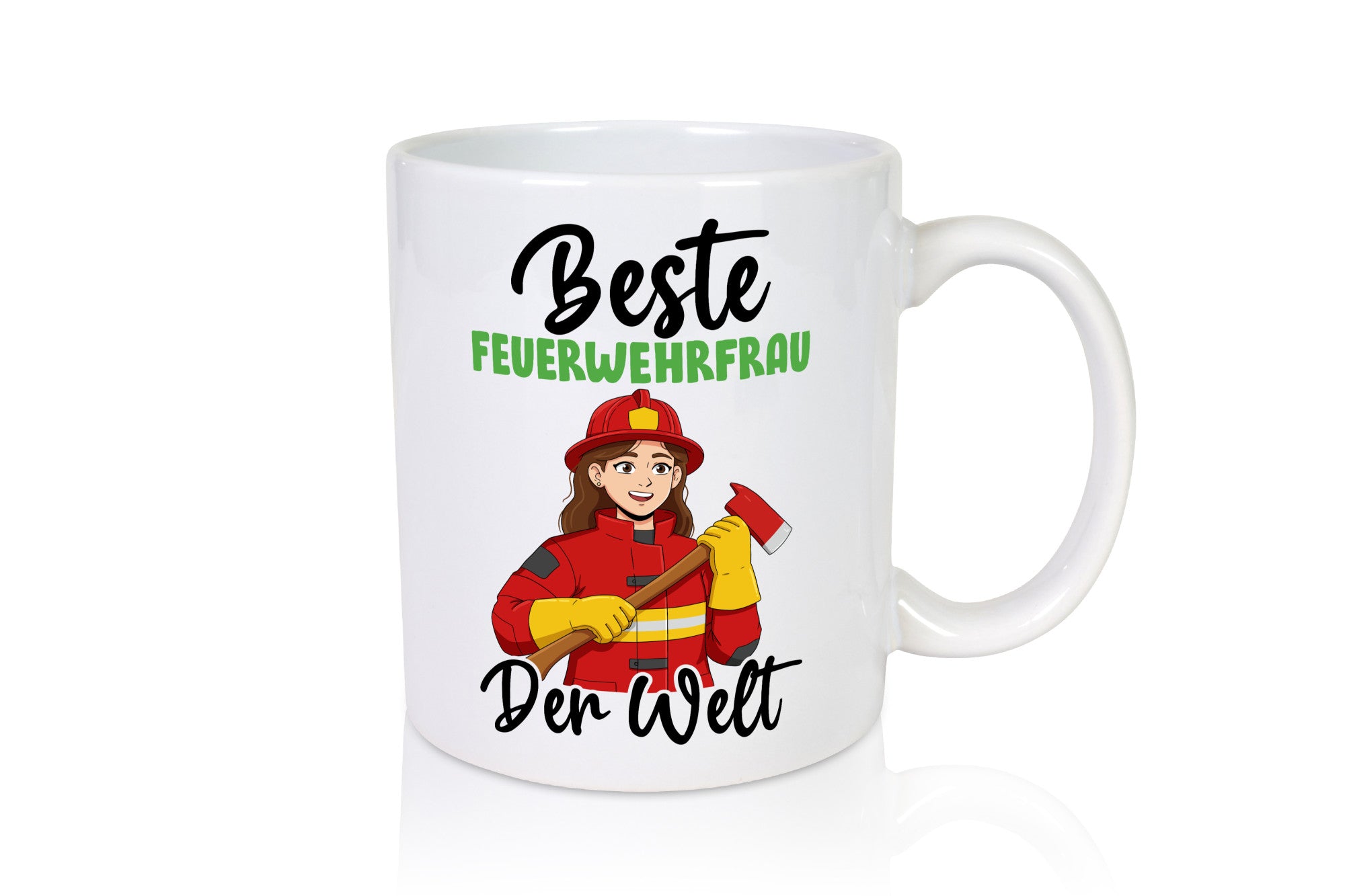 Beste Feuerwehrfrau | Feuerwehr Humor Geschenkidee Tasse