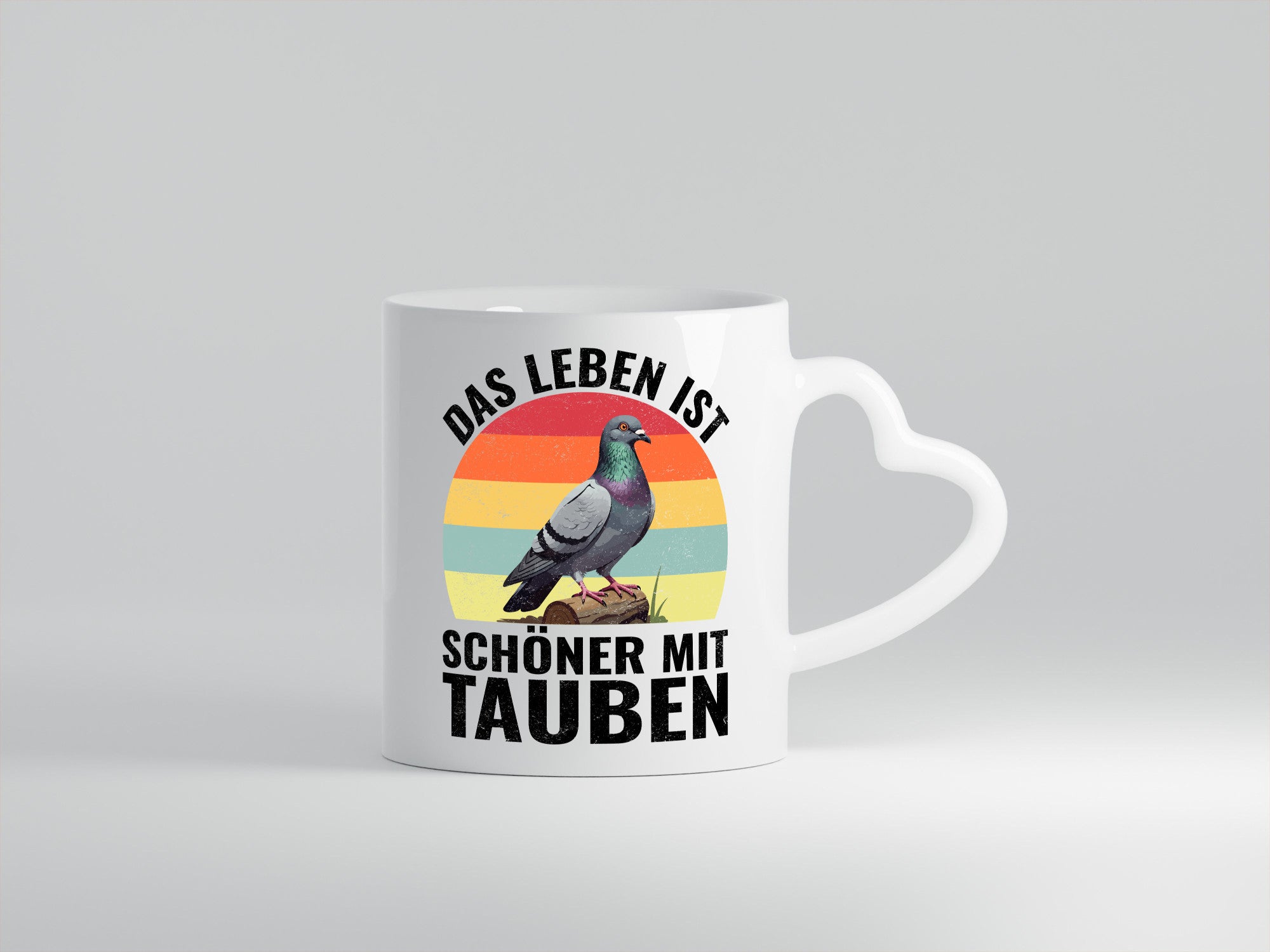 Das leben ist schöner mit Tauben | Taubenzüchter Humor Geschenkidee Tasse