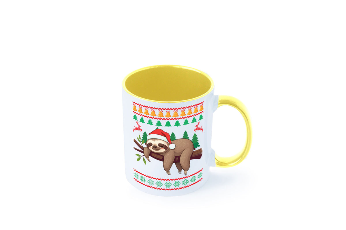 Ugly Christmas | Faultier Weihnachtsfaultier v2 lustig Tierliebhaber Humor Tasse