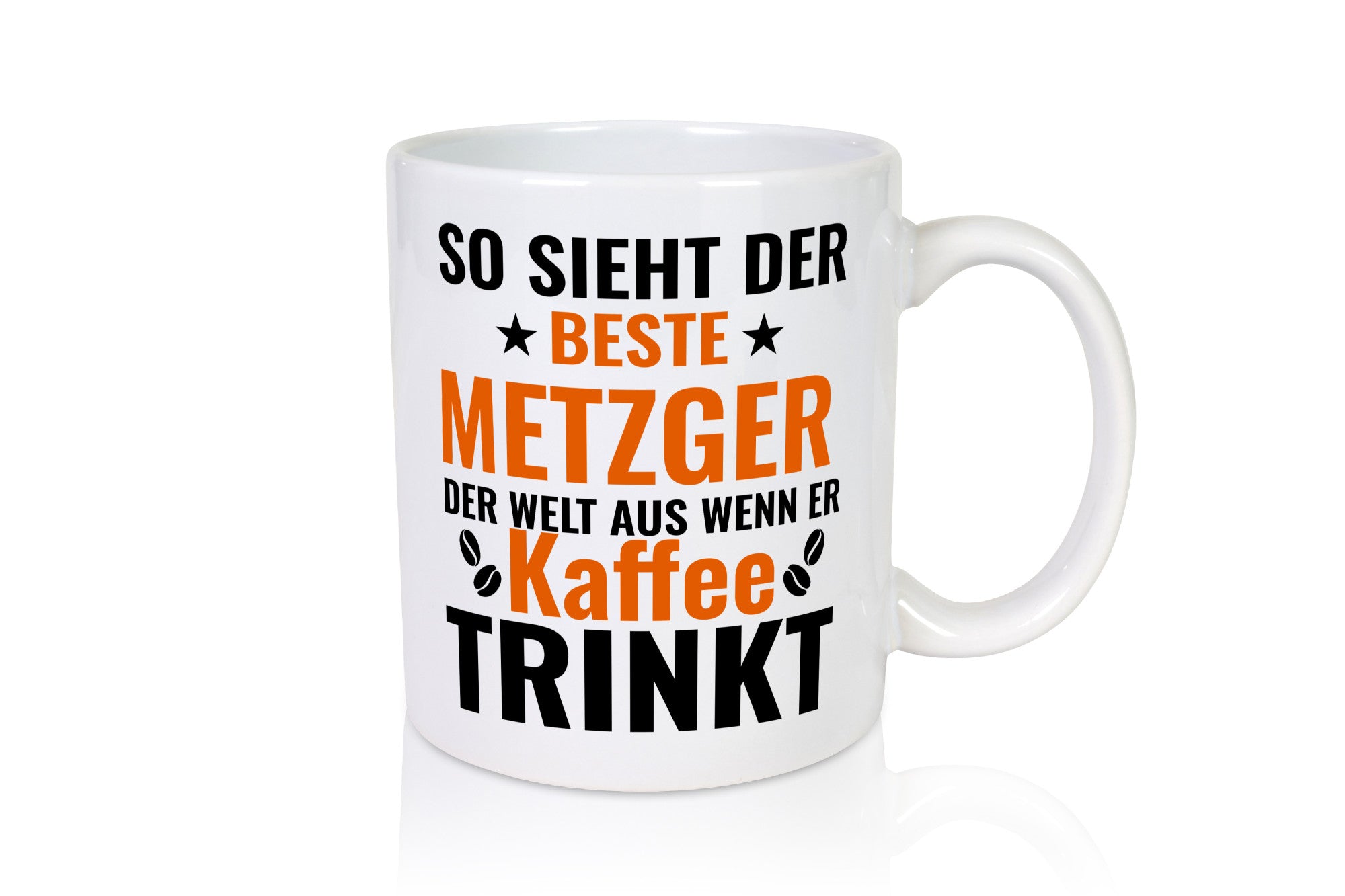 Kaffee trinkt: Metzger | Fleischer Metzgerei Geschenk Humor Geschenkidee