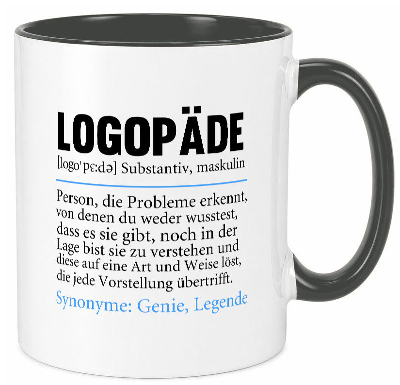 Logopäde | Spruch lustig Sprachtherapie Beruf lustiger Geschenk Arbeit Kollegen Tasse